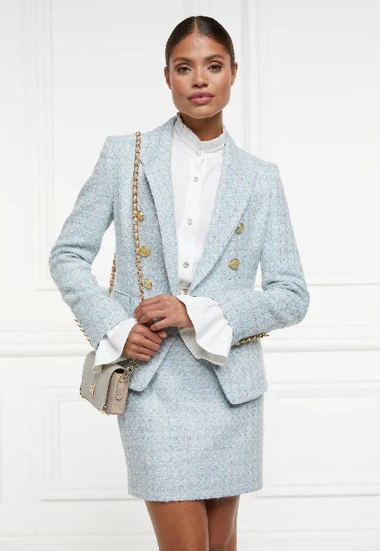 Knightsbridge Blazer - Sky Blue Boucle