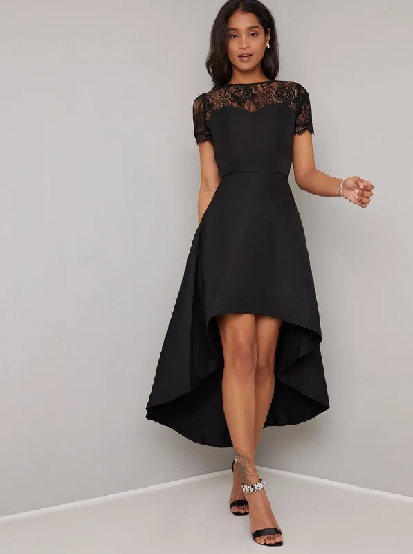 Georgee Black High Low Dress